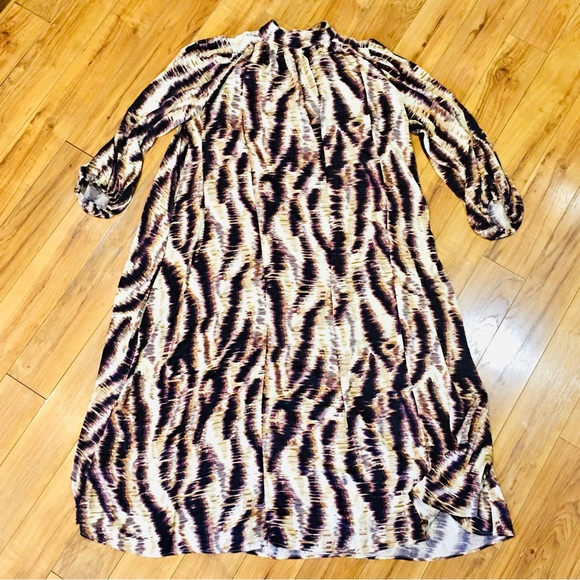 Banana Republic long maxi gown dress luxury professional couture XL brown